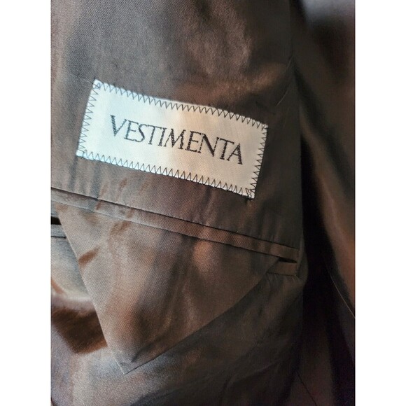 Vestimenta SPA Italian Wool Cashmere tweed speckle brown Jacket Size 40Reg - Picture 2 of 9